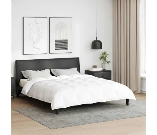 2-In-1 Antklodė Balta 240 X 260 Cm Plunksna