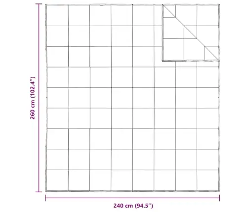 2-In-1 Antklodė Balta 240 X 260 Cm Plunksna