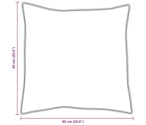 Spilveni 2 Pcs Balta 65 X 65 Cm 130Gsm 100% Kokvilna Vidaxl