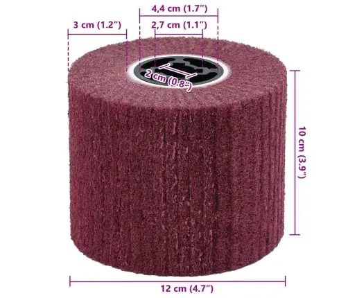 Smērvielu Ruļļi 3 Gab 400 Smalkuma Sintētiskās Šķiedras Vidaxl