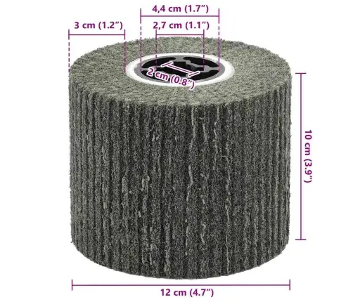 Smilšpapīra Ruletes 3 Gab. 600 Smilšpapīra Sintētiskās Šķiedras Vidaxl