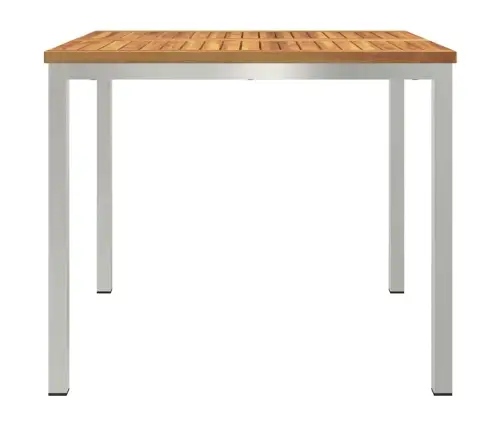 Āra Ēdamgalds 90X90X74.5 Cm No Cieta Akācijas Koka Vidaxl Āra Ēdamgalds 90X90X74.5 Cm No Cieta Akācijas Koka Vidaxl