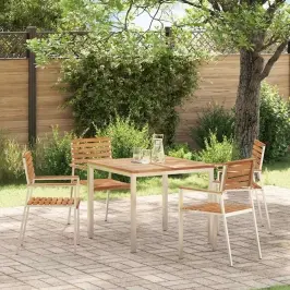 Āraēdamgalds Brūna 200X90X75Cm Cieta Teak Koks Vidaxl