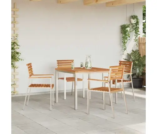 Āra Galds 90X90X74.5 Cm No Masīva Tīkkoka Vidaxl