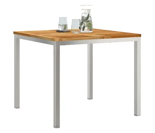 Āra Galds 90X90X74.5 Cm No Masīva Tīkkoka Vidaxl