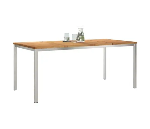 Välisöögilaud Pruun 200X90X75 Cm Tugev Teakipuit