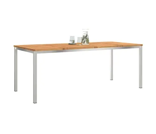 Āra Ēdamgalds 200X90X74.5 Cm Ciets Koks Akācija Vidaxl