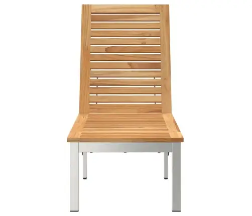 Sauļošanās Krēsls Brūna 207 X 58 X 35Cm Akācijas Masīvkoks Vidaxl