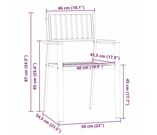 Saliekamie Dārza Krēsli 4 Gab. Cieta Akācija Un Nerūsējošais Tērauds Vidaxl