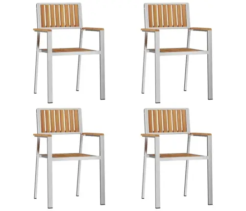 Aiatool 4 Pcs Pruun 56X54,5X87Cm Tammepuit