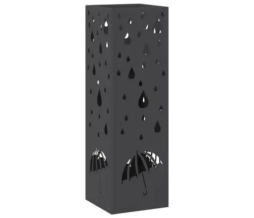 Lietussargu Turētājs Melns Metāls Vidējs Raksts Vidaxl