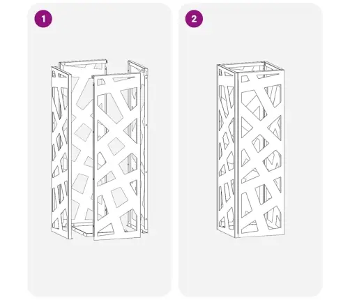 Lietussarga Turētājs Antracīts Metāls Vidējs Izturīgs Vidaxl