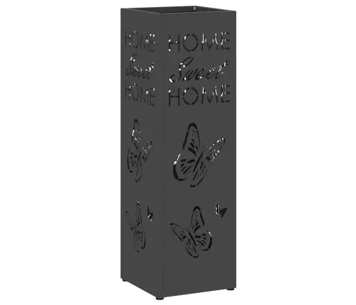 Lietussargu Turētājs Melns Metāls Standarta Dekoratīvie Ielaidumi Vidaxl