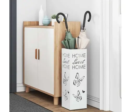 Lietussargu Turētājs Balts Metāls Standarta Izturīgs Vidaxl