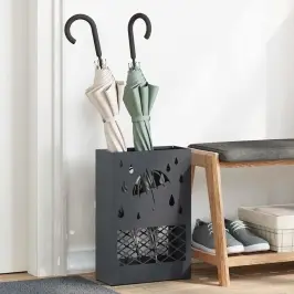 Lietussarga Statīvs Antracīts 28 X 12 X 41 Cm Tērauds Vidaxl