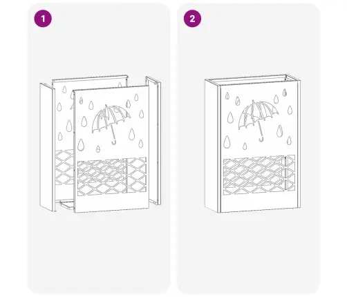 Lietussarga Statīvs Sinepju Dzeltenā Krāsā, 28X12X41 Cm Tērauds Vidaxl
