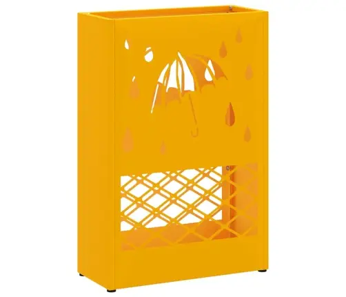 Lietussarga Statīvs Sinepju Dzeltenā Krāsā, 28X12X41 Cm Tērauds Vidaxl