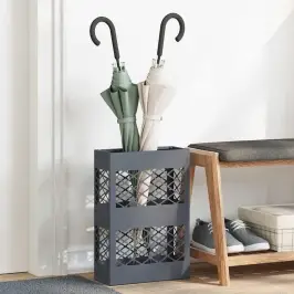 Lietussarga Statīvs Antracīts 28 X 12 X 41 Cm Tērauds Vidaxl Lietussarga Statīvs Antracīts 28 X 12 X 41 Cm Tērauds Vidaxl