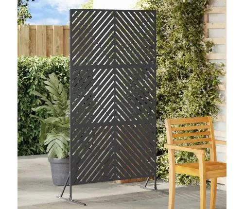 Melns Privātuma Ekrāns 100X50X180 Cm Tērauds Vidaxl Melns Privātuma Ekrāns 100X50X180 Cm Tērauds Vidaxl