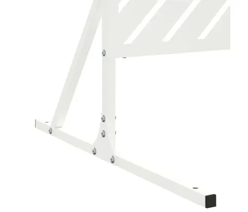 Privātuma Ekrāns Balts 100X50X180 Cm Tērauds Vidaxl