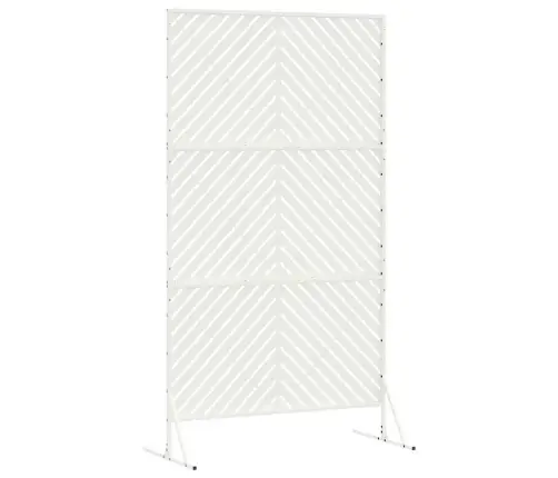 Privātuma Ekrāns Balts 100X50X180 Cm Tērauds Vidaxl