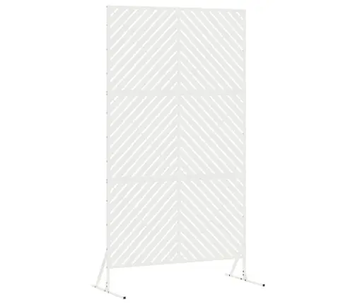 Privātuma Ekrāns Balts 100X50X180 Cm Tērauds Vidaxl