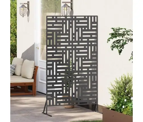 Privātuma Ekrāns Melna 100 X 50 X 180 Cm Tērauds Vidaxl