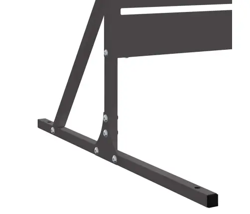 Privātuma Ekrāns Melna 100 X 50 X 180 Cm Tērauds Vidaxl