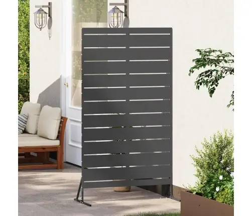 Privātuma Ekrāns Melna 100 X 50 X 180 Cm Tērauds Vidaxl