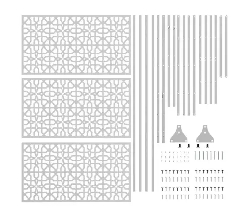 Privātuma Ekrāns 100X50X180 Cm Cinkots Tērauds Vidaxl