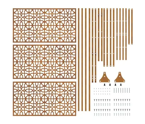 100X50X180 Cm Privātuma Aizsegs No Izturīga Tērauda Vidaxl