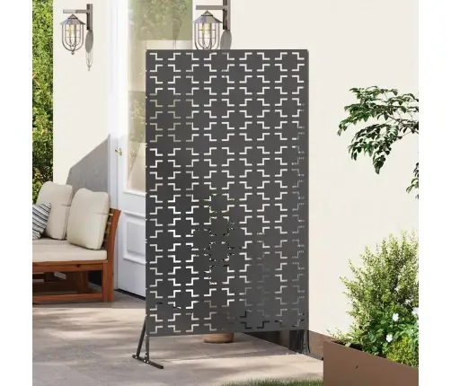 Privātuma Ekrāns, Melns, 100X50X180 Cm, Tērauds Vidaxl