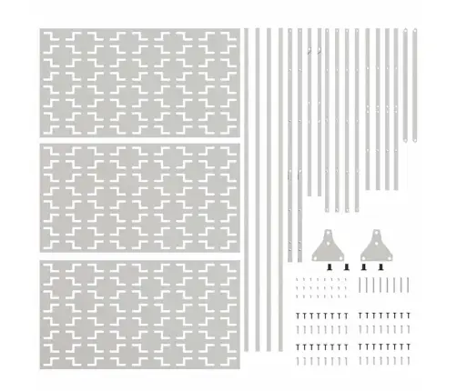 Privātuma Ekrāns 100X50X180 Cm No Nerūsējošā Tērauda Vidaxl