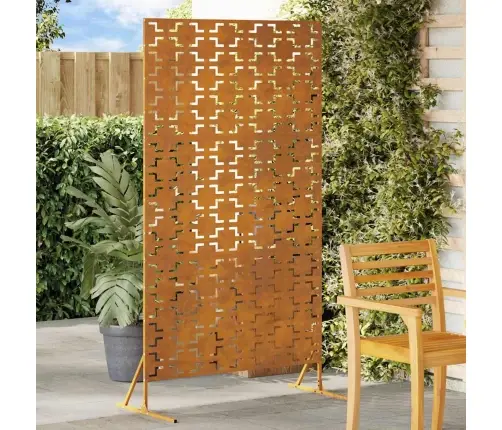 Privātuma Ekrāns 100X50X180 Cm Laika Apstākļu Tēraudā Vidaxl