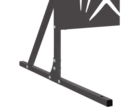 Privātuma Ekrāns - Melns, 100X50X180 Cm, Tērauds. Vidaxl