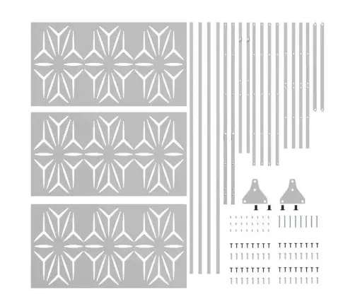 Privātuma Ekrāns 100X50X180 Cm Cinkota Tērauda Vidaxl