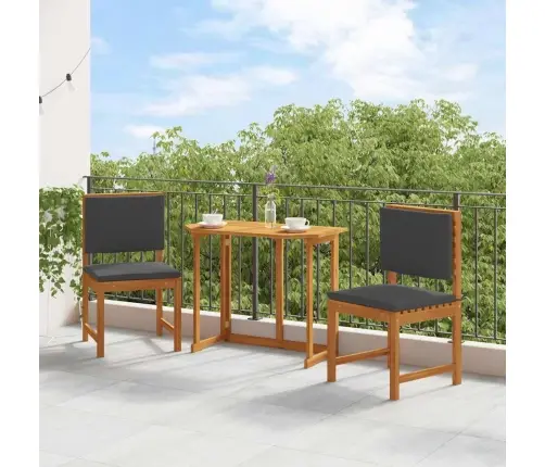 Dārza Krēsli Bez Roku Balstiem Ar Spilveniem 2 Gab. Solid Wood Akācija Vidaxl