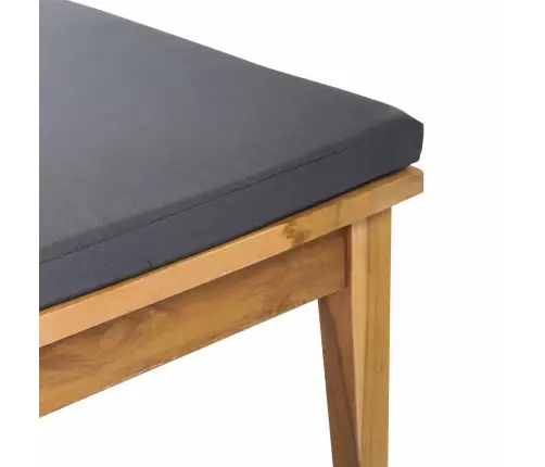 Sodo Suolas 2 Pcs Pilka Ir Ruda Tikmedžio Medienos Masyvas