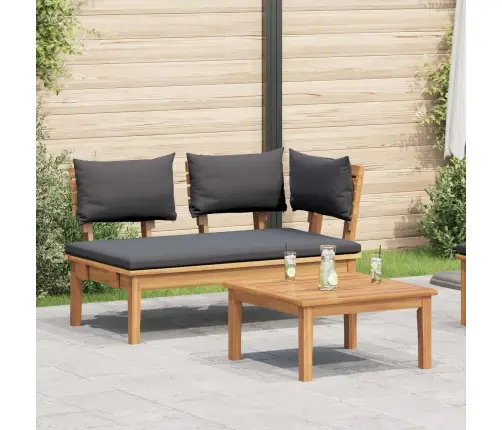 Dārza Sols 2 Pcs Brūna Masīvs Tīkkoks Vidaxl