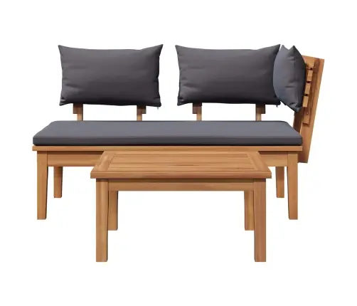 Dārza Sols 2 Pcs Brūna Masīvs Tīkkoks Vidaxl