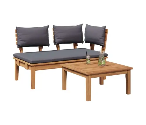 Dārza Sols 2 Pcs Brūna Masīvs Tīkkoks Vidaxl