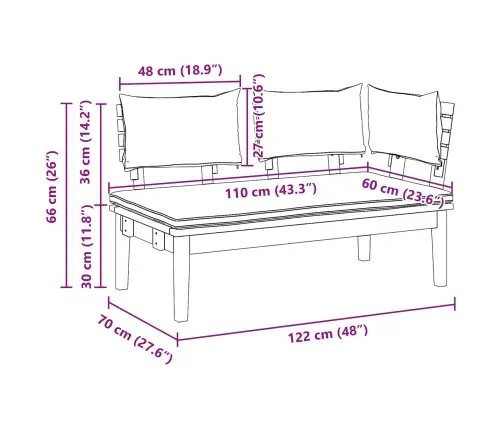 Dārza Sols 2 Pcs Brūna Masīvs Tīkkoks Vidaxl