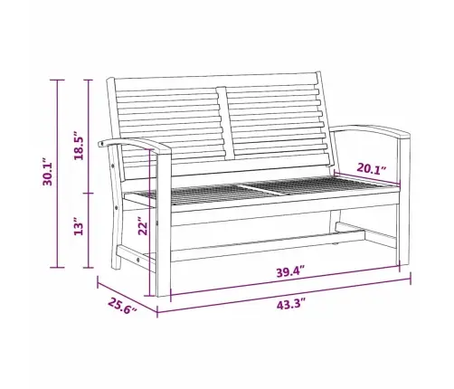 Aiapink Neutraalne 110 X 64 X 76.5 Cm Tugev Tiikpuu