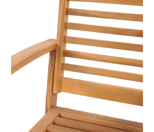 Dārza Krēsli 2 Pcs Dabiska 60 X 65 X 76.5 Cm Masīvs Tīkkoks Vidaxl