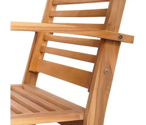 Dārza Krēsli 2 Pcs Dabiska 60 X 65 X 76.5 Cm Masīvs Tīkkoks Vidaxl