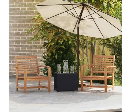 Kėdė 2 Pcs Ruda 65 X 60 X 76,5 Cm Kieto Teka Medžio