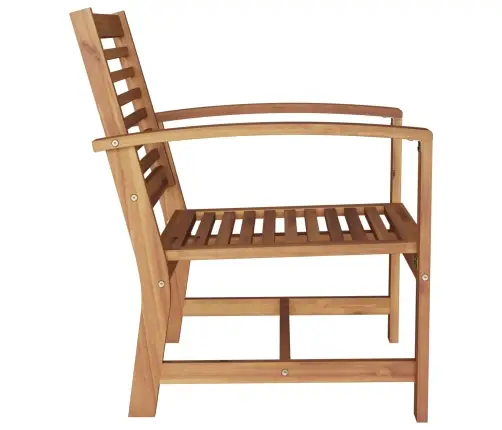 Kėdė 2 Pcs Ruda 110 X 65 X 76.5 Cm Kieto Teka Medžio