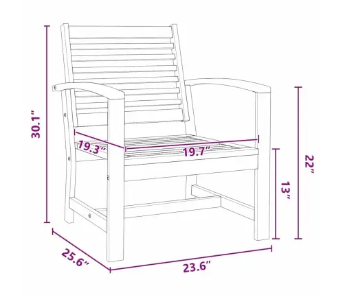 Dārza Krēsli 2 Pcs Dabiska 60 X 65 X 76.5 Cm Masīvs Tīkkoks Vidaxl