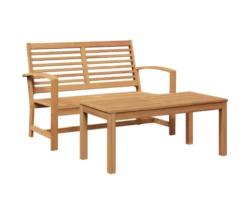 Dārza Dīvānu Komplekts Dabiska Masīvs Tīkkoks Vidaxl