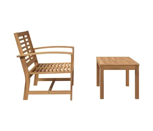 Dārza Dīvānu Komplekts Dabiska Masīvs Tīkkoks Vidaxl